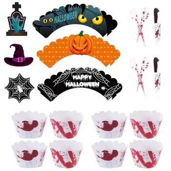 48Pcs Cake Decor Cake Picks Cake Edge Wrap Cupcake Toppers Cake Rims For Dessert Cake Cupcake Halloween
48Pcs Cake Decor Cake Picks Cake Edge Wrap Cupcake Toppers Cake Rims For Dessert Cake Cupcake Halloween