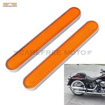 

Orange Motorcycle Rear Mudguard Fender Reflector Case for Harley Sportster XL 883 1200 Softail Dyna Fatboy