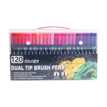 120 Color Dual Brush Art Markers Pen for Watercolor Fineliner Drawing Painting Calligraphy Lettering School Art Supplies
120 Color Dual Brush Art Markers Pen for Watercolor Fineliner Drawing Painting Calligraphy Lettering School Art Supplies