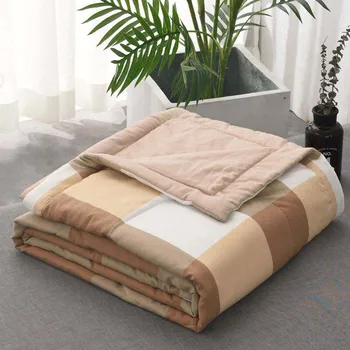 Thin Summer Quilts Grid Comforter Air-conditioning Coverlet Sofa Throw Blankets Bedspread
Thin Summer Quilts Grid Comforter Air-conditioning Coverlet Sofa Throw Blankets Bedspread