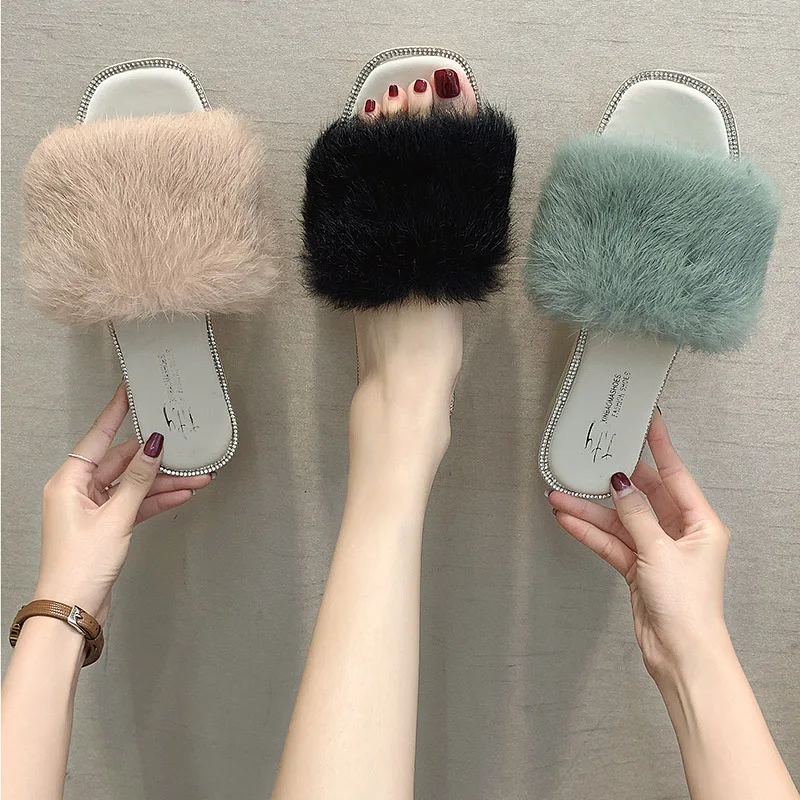 Loafers Shoes Woman 2019 Slippers Fur Luxury Slides Plush Flat Designer New PU Autumn Fashion Basic Fabric Cotton Slippers Fur
Loafers Shoes Woman 2019 Slippers Fur Luxury Slides Plush Flat Designer New PU Autumn Fashion Basic Fabric Cotton Slippers Fur