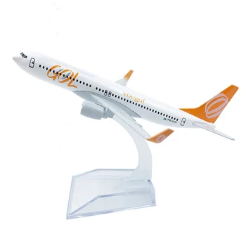 1/400 Scale Alloy Aircraft Boeing 737 GOL Airlines 16cm Alloy Plane B737 Model Toys Children Kids Gift for Collection
1/400 Scale Alloy Aircraft Boeing 737 GOL Airlines 16cm Alloy Plane B737 Model Toys Children Kids Gift for Collection