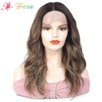 Lace Front Middle Part Brown Synthetic Wig X-TRESS Natural Wavy Wigs Heat Resistant Fibre Fake Hair Pelucas for Women Daily
Lace Front Middle Part Brown Synthetic Wig X-TRESS Natural Wavy Wigs Heat Resistant Fibre Fake Hair Pelucas for Women Daily