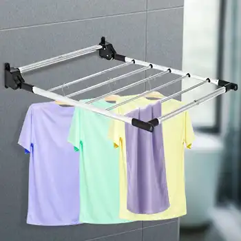 Simple Clothes Hanger Clothes Hook Clothesline Folding Drying Rack Wall Mounted Telescopic Clothes Rack Indoor And Outdoor
Simple Clothes Hanger Clothes Hook Clothesline Folding Drying Rack Wall Mounted Telescopic Clothes Rack Indoor And Outdoor