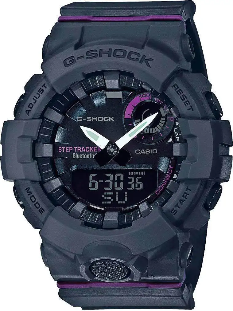 Японские спортивные наручные часы Casio G-SHOCK GMA-B800-8AER с хронографом | Наручные