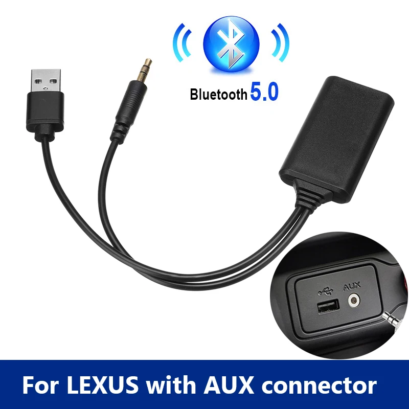 Car Aux Receiver 4.1 Wireless Bluetooth 3.5MM Stereo Connector Music Audio Adapter USB for LEXUS | Автомобили и мотоциклы