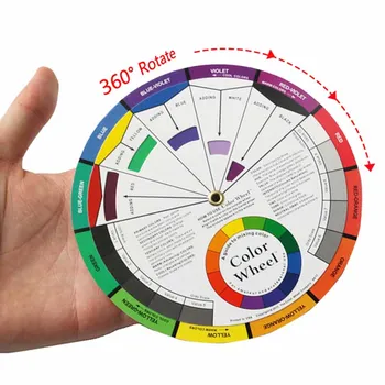 Professional 12 Color Paper Card Three-tier Design color Mixing Wheel Guidance Round central Circle Rotates Tattoo Nail Pigment
Professional 12 Color Paper Card Three-tier Design color Mixing Wheel Guidance Round central Circle Rotates Tattoo Nail Pigment