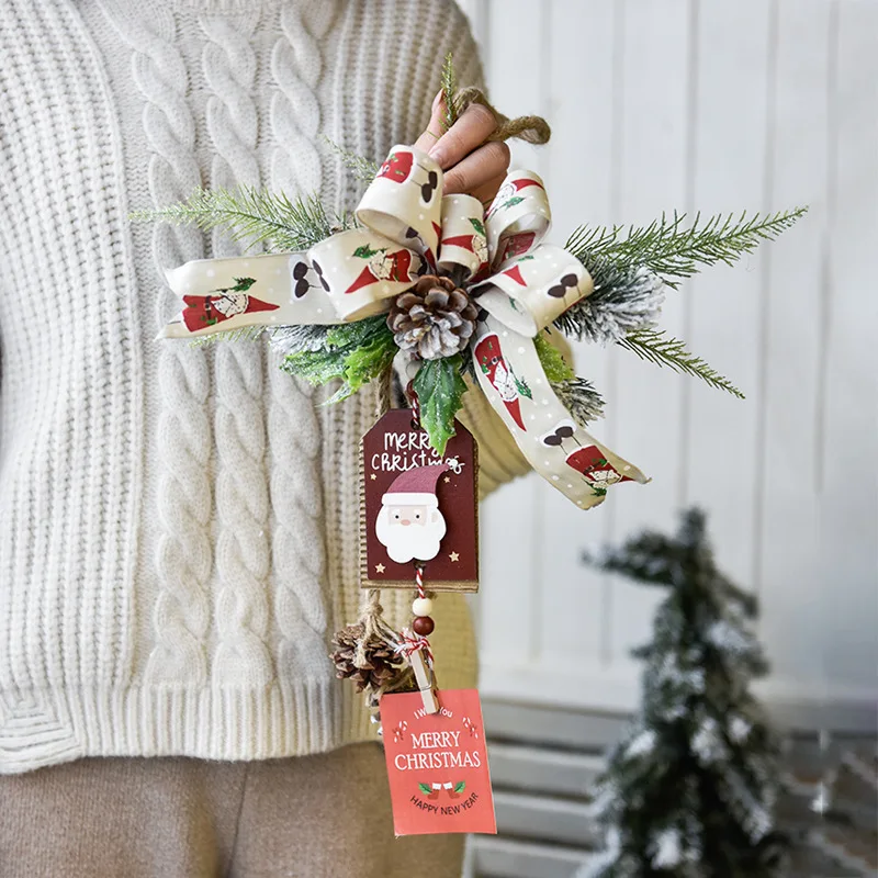 Handmade Pine Christmas Decoration For Home Xmas Door Wall Pendant Bowtie Bell Tree Decor Gift
Handmade Pine Christmas Decoration For Home Xmas Door Wall Pendant Bowtie Bell Tree Decor Gift