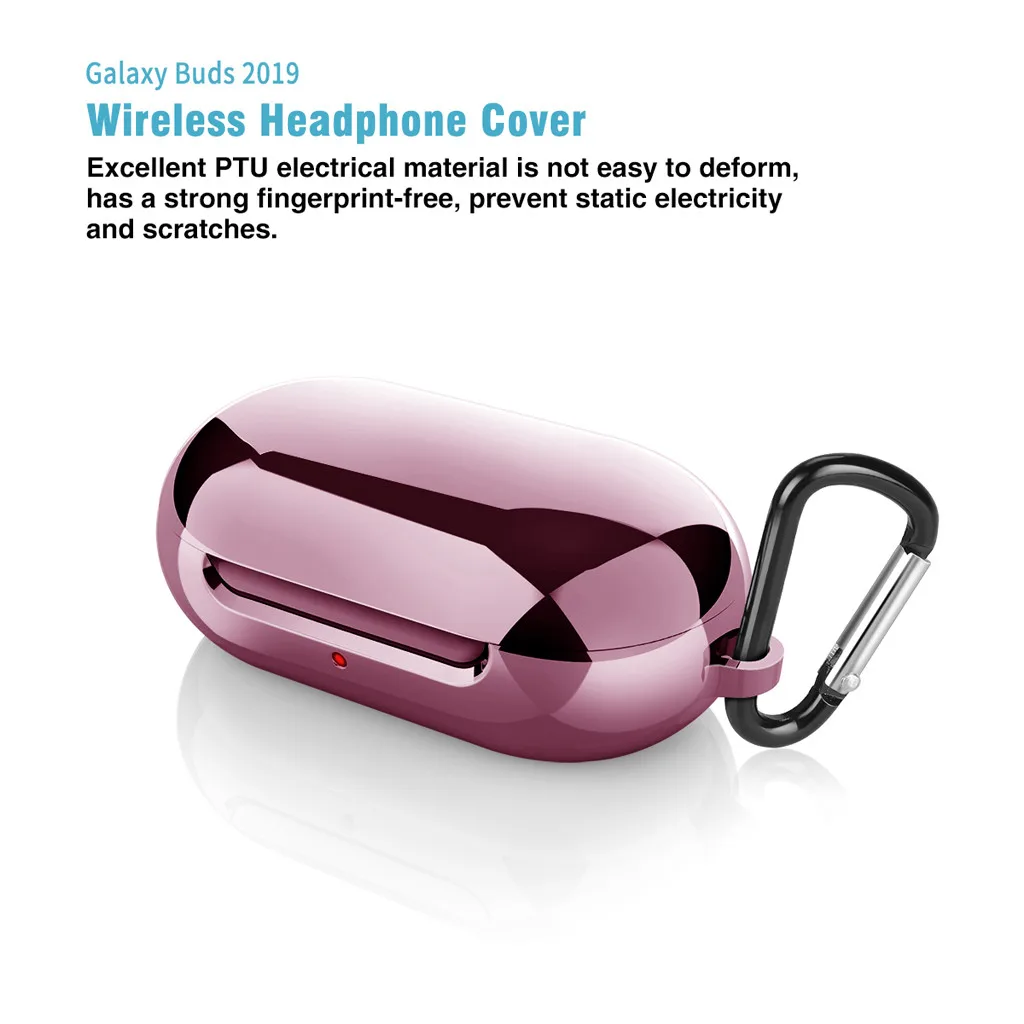 Ouhaobin Earphone Case For Samsung Galaxy Buds 2019 Sports Bluetooth Earphone Plating Soft TPU Full Protective Cover Case