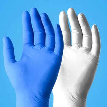 Nitrile latex gloves 50 pairs wear-resistant thickened white and blue pvc rubber waterproof nitrile rubber plastic gloves
Nitrile latex gloves 50 pairs wear-resistant thickened white and blue pvc rubber waterproof nitrile rubber plastic gloves
