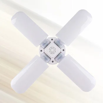 30W 2 Blades 3000K LED Bulbs Foldable Fan Lamp Warm White Light Color Collapsible Four-leaf Clover Style Light for Garage Dining
30W 2 Blades 3000K LED Bulbs Foldable Fan Lamp Warm White Light Color Collapsible Four-leaf Clover Style Light for Garage Dining