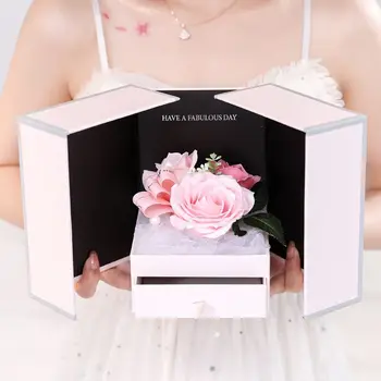 Unfade Rose flower Jewelry Gifts Box with Surprise 100 Languages I Love you Necklace Anniversary Gift For Mother girlfriend
Unfade Rose flower Jewelry Gifts Box with Surprise 100 Languages I Love you Necklace Anniversary Gift For Mother girlfriend