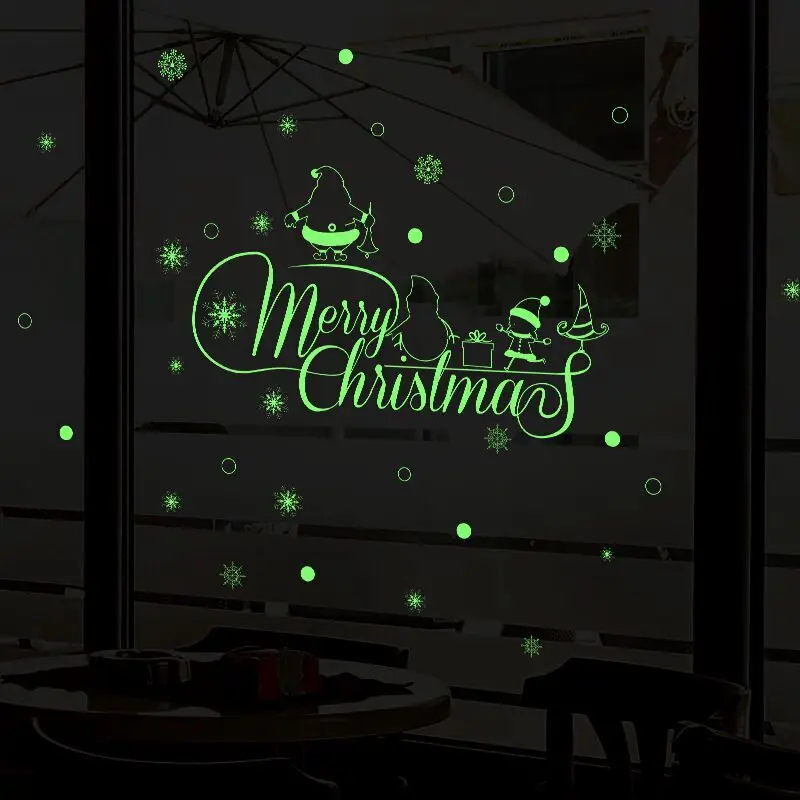 New Year 2020 Merry Christmas Decorations for Home Luminous Snowflake Background Decorative Sticker Removable Navidad Natal
New Year 2020 Merry Christmas Decorations for Home Luminous Snowflake Background Decorative Sticker Removable Navidad Natal
