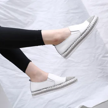 2020 Women's Espadrilles Flats Shoes Genuine Leather Loafers Shoes For Women Crystal Fashion Student Fisherman Footwear Shoes
2020 Women's Espadrilles Flats Shoes Genuine Leather Loafers Shoes For Women Crystal Fashion Student Fisherman Footwear Shoes