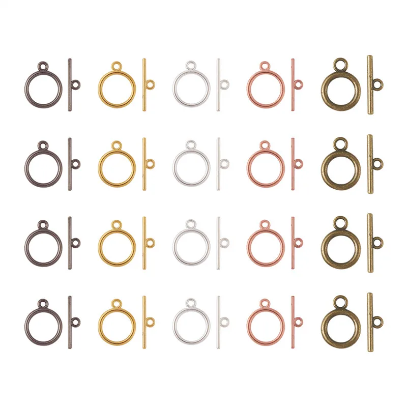 120set/box Mix Color Tibetan Style Alloy Flat Round Toggle Clasps for jewelry making DIY Crafts Accessories Wholesale F80
120set/box Mix Color Tibetan Style Alloy Flat Round Toggle Clasps for jewelry making DIY Crafts Accessories Wholesale F80