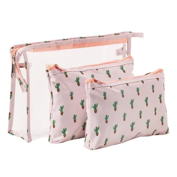 Fashion Female Casual Cute Multi-function Durable Travel Cactus Neceser Three-Piece Cosmetic Storage Bag Maleta De Maquiagem
Fashion Female Casual Cute Multi-function Durable Travel Cactus Neceser Three-Piece Cosmetic Storage Bag Maleta De Maquiagem