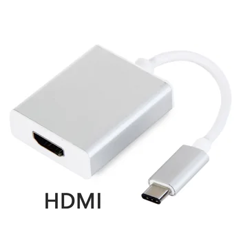 USB-C USB 3.1 Type C to HDMI 1080p HDTV Adapter Cable with Silver Aluminium Case
USB-C USB 3.1 Type C to HDMI 1080p HDTV Adapter Cable with Silver Aluminium Case