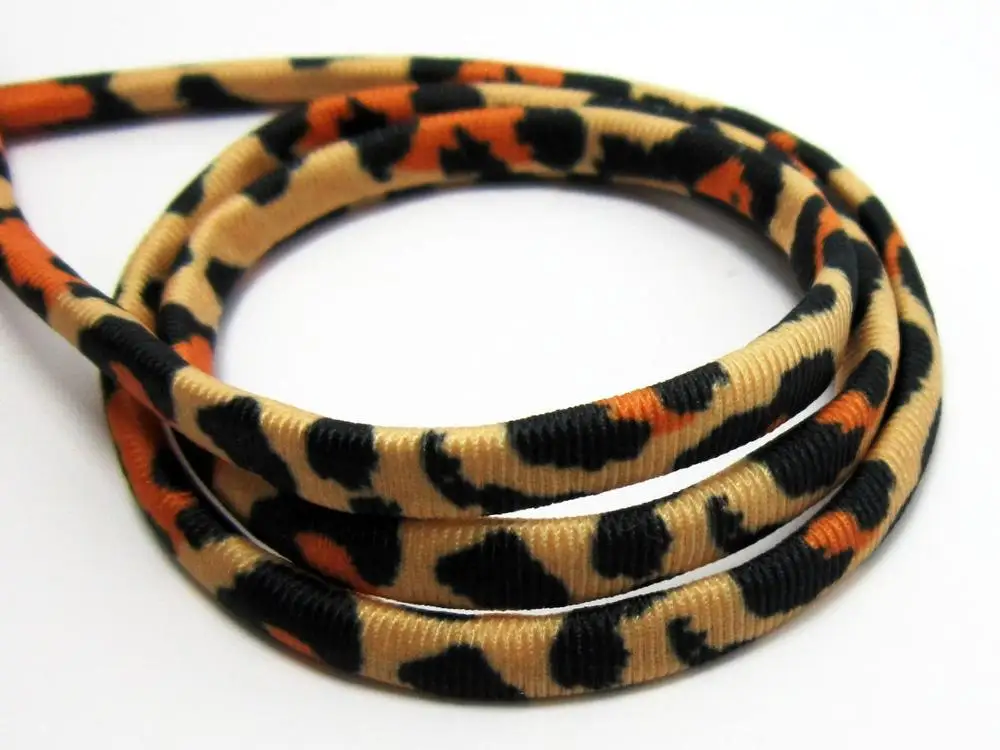 Купальник и бикини цвета хаки с леопардовым принтом 5 мм эластичный шнур из