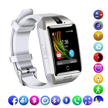 Q18 Passometer Smart watch with Touch Screen camera Support TF card Bluetooth smartwatch for Android IOS Phone
Q18 Passometer Smart watch with Touch Screen camera Support TF card Bluetooth smartwatch for Android IOS Phone