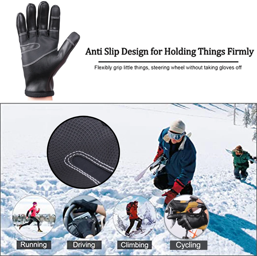 Cycling Gloves Touch Screen MTB Full Finger Bike Bicycle Glove Windproof Motorcycle Ski Winter Autumn Thermal Warm Sport Gloves Cycling Gloves Touch Screen MTB Full Finger Bike Bicycle Glove Windproof Motorcycle Ski Winter Autumn Thermal Warm Sport Gloves