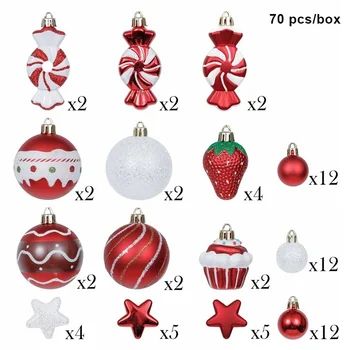 70-Pack Shatterproof Christmas Ball Ornaments Set Decorative Pendants Reusable Hand-held Gift for Xmas Tree J2Y
70-Pack Shatterproof Christmas Ball Ornaments Set Decorative Pendants Reusable Hand-held Gift for Xmas Tree J2Y