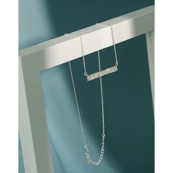 JAECLNCY 925 Sterling Silver Necklace Bumpy Strip Necklace For Women Elegant 18k Choker Necklace Fine Jewelry 925 Wedding Niche 
JAECLNCY 925 Sterling Silver Necklace Bumpy Strip Necklace For Women Elegant 18k Choker Necklace Fine Jewelry 925 Wedding Niche