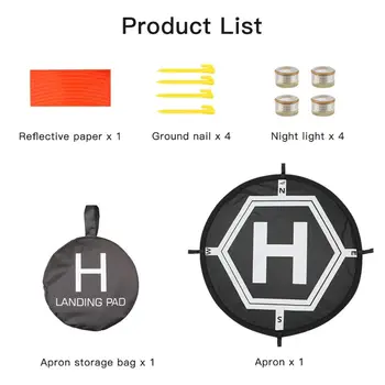 55cm Waterproof Parking Apron Luminous Pad For -DJI Mavic Air 2 Universal Drone G92E 
55cm Waterproof Parking Apron Luminous Pad For -DJI Mavic Air 2 Universal Drone G92E