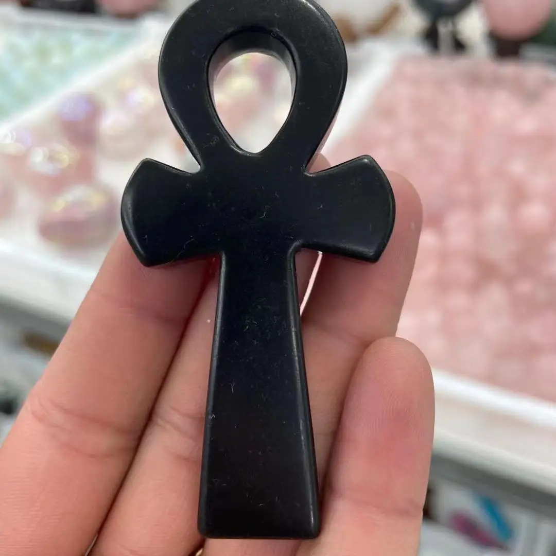 50-100mm Natural crystal obsidian the Symbolic point of the Egyptian goddess of the Cross for healing reiki
50-100mm Natural crystal obsidian the Symbolic point of the Egyptian goddess of the Cross for healing reiki