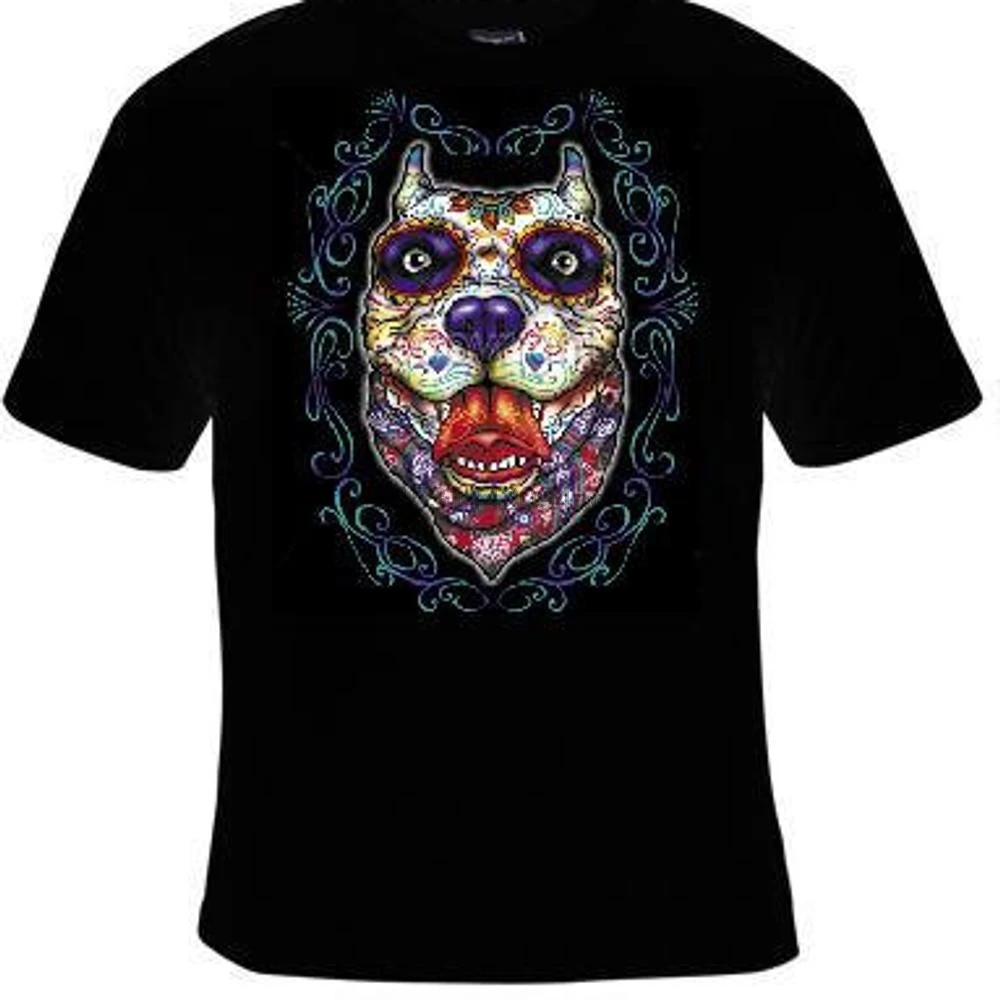 Фото Питбуль уход за кожей лица собаки футболки футболка | Мужская одежда