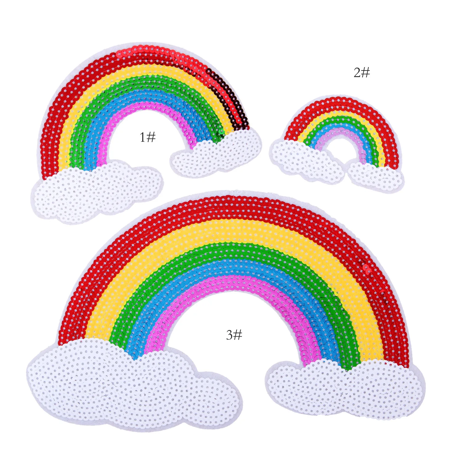 Sequins Big Sequined Rainbow Iron Patch for Cloth Embroidered Sew on Badge Appliques Stickers for Kids Jacket Jeans Decoration
Sequins Big Sequined Rainbow Iron Patch for Cloth Embroidered Sew on Badge Appliques Stickers for Kids Jacket Jeans Decoration