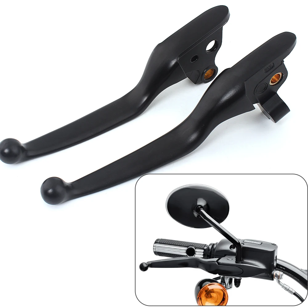 

Motorcycle Handlebar Control Levers Black Clutch Brake Levers For Harley Touring Street Glide 14-16 FLHR FLHRC 08-13 Trike CVO