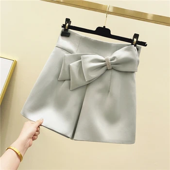 2020 Spring Summer New Women's Wide-Leg Shorts Diamond Bow Tie High Waist Shorts Ladies Casual A-line Boots Shorts Hot feminino
2020 Spring Summer New Women's Wide-Leg Shorts Diamond Bow Tie High Waist Shorts Ladies Casual A-line Boots Shorts Hot feminino