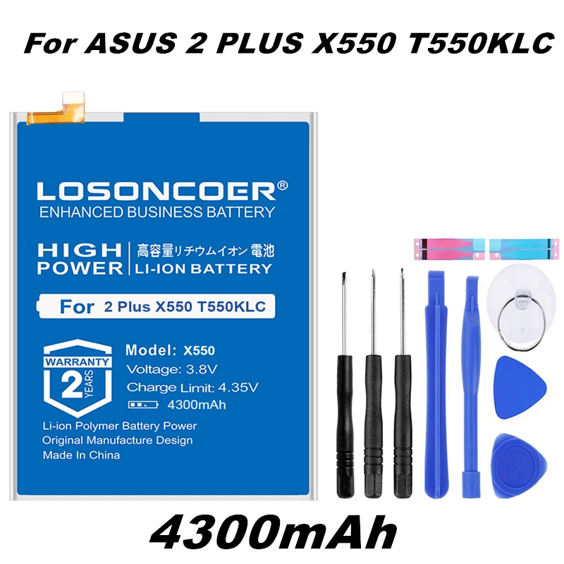 

LOSONCOER X550 4300mAh Battery For Asus Pegasus 2 Plus X550 T550KLC High Quality Battery ~In Stock +Tools