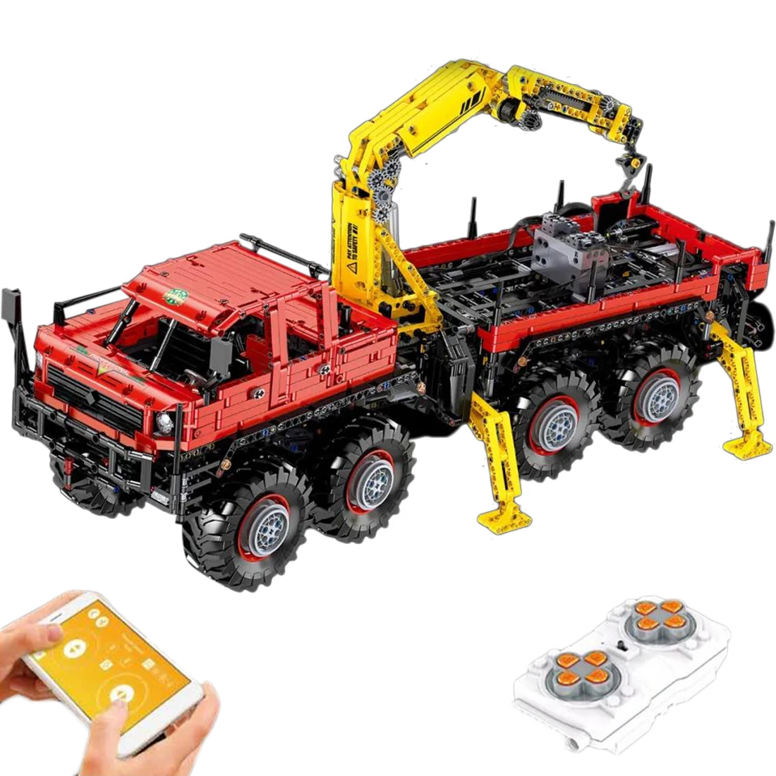 3068Pcs MOC RC 2.4G Bluetooth Phone Controlled 4CH Hinged Off-road Pickups Car DIY Small Particle Building Block Toy Gift For 8+
3068Pcs MOC RC 2.4G Bluetooth Phone Controlled 4CH Hinged Off-road Pickups Car DIY Small Particle Building Block Toy Gift For 8+