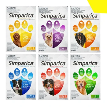 

SIMPARICA Flea and Tick treatment 3 Chews for Dogs All Size by Zoetis