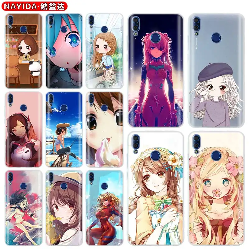 Soft Case for Huawei Honor 30 20 Pro 10 9 Lite 30s 10i 9a 8a 7a X10 8x Cover Anime girls cute | Мобильные телефоны и