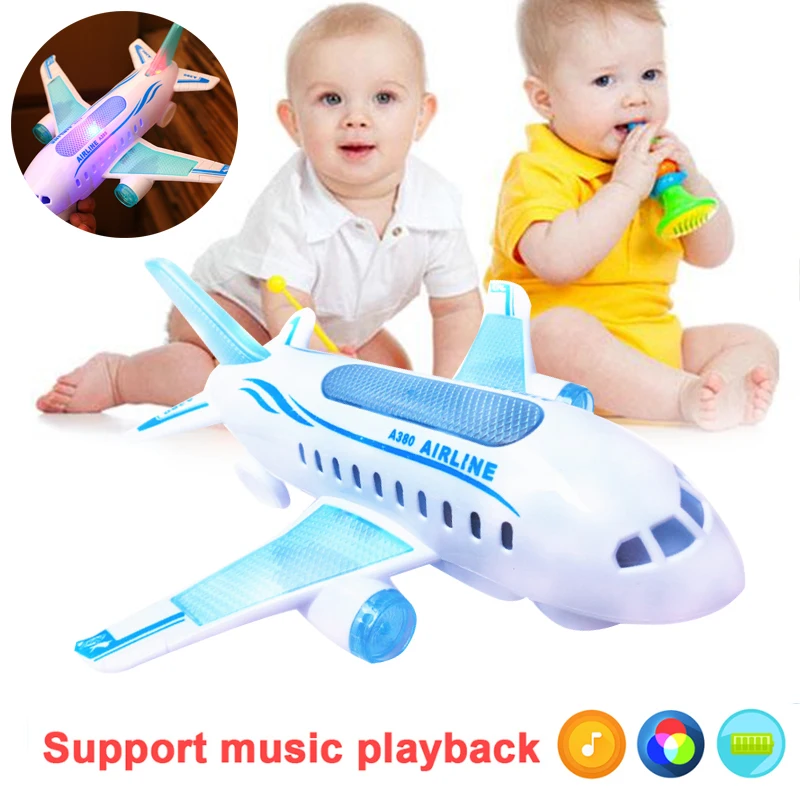 

Electric LED Flying Glider Planes Model Kids Toy Aircraft Airplane Bricks Educational Baby Music Toys Juguetes Zabawka Xmas Gift