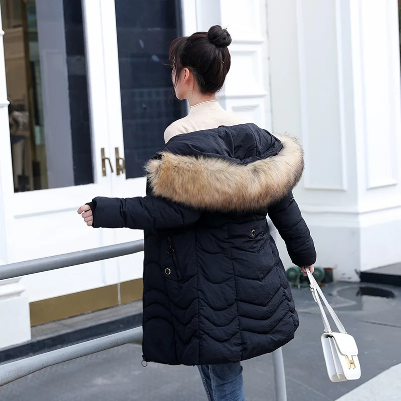 WOMEN'S Cotton-padded Clothes Women's Mid-length 2018 Winter New Style Korean-style Slimming Hooded Padded Coat Large Fur Collar
WOMEN'S Cotton-padded Clothes Women's Mid-length 2018 Winter New Style Korean-style Slimming Hooded Padded Coat Large Fur Collar