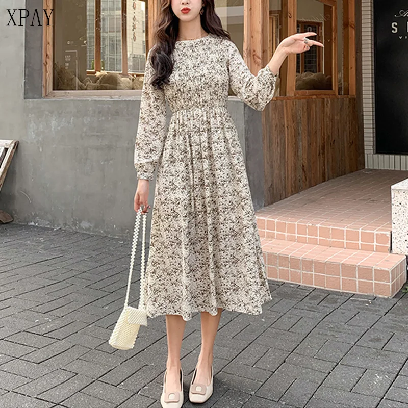 2020 Spring New O-Neck A-Line Chiffon Dress Women Vintage Party Long Dress Female Full Sleeve Print Summer Dress Vestidos Femme
2020 Spring New O-Neck A-Line Chiffon Dress Women Vintage Party Long Dress Female Full Sleeve Print Summer Dress Vestidos Femme