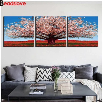 D DIY square round Diamond Painting pink Tree nature landscape Mosaic Rhinestone Embroidery with diamonds art wall sticker 3pcs
D DIY square round Diamond Painting pink Tree nature landscape Mosaic Rhinestone Embroidery with diamonds art wall sticker 3pcs