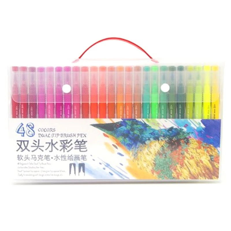 Twin Marker Journal Pens Double Tip Head Marker Watercolor Pen Drawing Colors Brush Pen Sets
Twin Marker Journal Pens Double Tip Head Marker Watercolor Pen Drawing Colors Brush Pen Sets