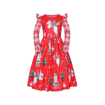 Children's Long Sleeve Rainbow Christmas Unicorn kids dresses for girls clothes vestidos princess Girls dress Christmas Gift
Children's Long Sleeve Rainbow Christmas Unicorn kids dresses for girls clothes vestidos princess Girls dress Christmas Gift