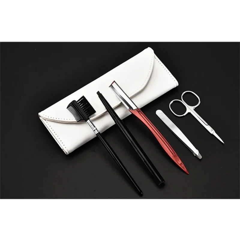 Portable Stainless Steel Beauty Makeup Tools Eyebrow Comb + Eyebrow Scissors + Eyebrow Knife + Eyebrow Clip + Eyebrow Brush Kit
Portable Stainless Steel Beauty Makeup Tools Eyebrow Comb + Eyebrow Scissors + Eyebrow Knife + Eyebrow Clip + Eyebrow Brush Kit