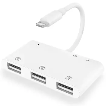 6 in 1 OTG Lightning Adapter for Iphone Ipad to USB Camera micro SD TF card reader kit For Iphone Ipad IOS 13
6 in 1 OTG Lightning Adapter for Iphone Ipad to USB Camera micro SD TF card reader kit For Iphone Ipad IOS 13