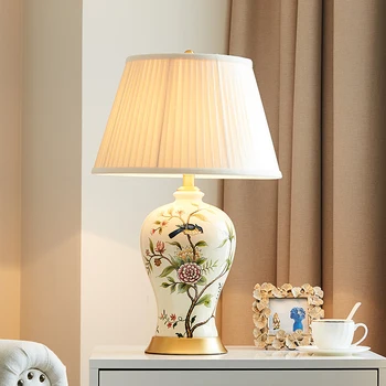 Ceramic table lamp bedroom bedside lamp light luxury retro new Chinese creative living room sofa corner table lamp wy12162
Ceramic table lamp bedroom bedside lamp light luxury retro new Chinese creative living room sofa corner table lamp wy12162