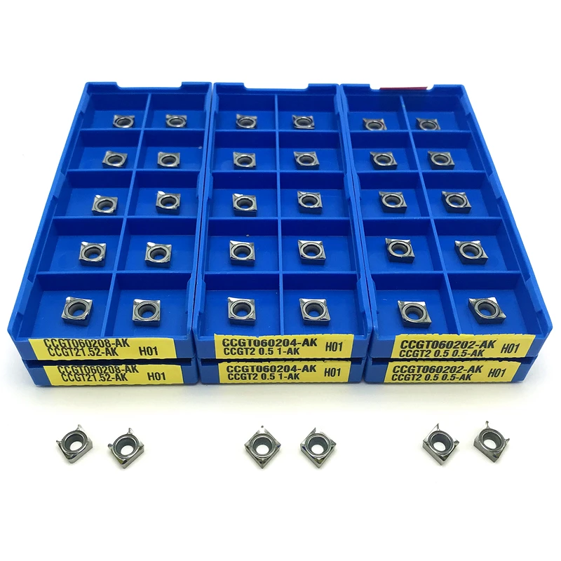 CCGT060204 CCGT09T304 CCGT120404 AK H01 Aluminum Internal Turning tool CNC insert Processing copper and aluminum tools | Инструменты