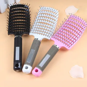 Plastic Hair Scalp Massage Comb Bristle & Hairbrush Wet Curly Detangle Hair Brush For Salon Hairdressing Styling Tools
Plastic Hair Scalp Massage Comb Bristle & Hairbrush Wet Curly Detangle Hair Brush For Salon Hairdressing Styling Tools