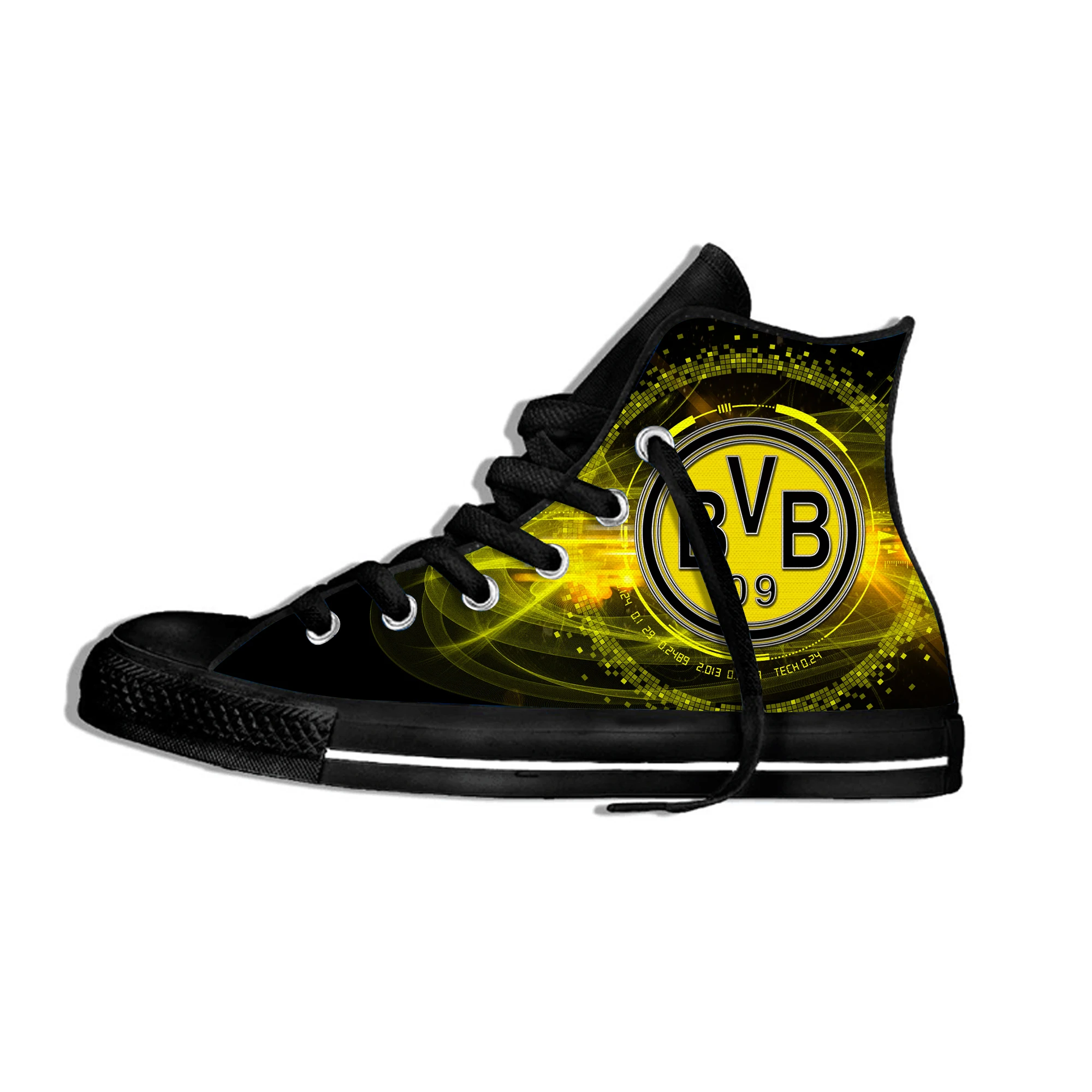 

Dortmund Lightweight Soccer Borussia FC Fans Men's/women's Fashion Shoes Club Breathable High Top Casual Sneakers