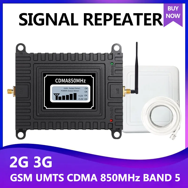 Cell Phone Repeater CDMA 850MHz 2g 3g Mobile Phone Signal Booster Celular Amplifier Network Repeater Enhancer
Cell Phone Repeater CDMA 850MHz 2g 3g Mobile Phone Signal Booster Celular Amplifier Network Repeater Enhancer