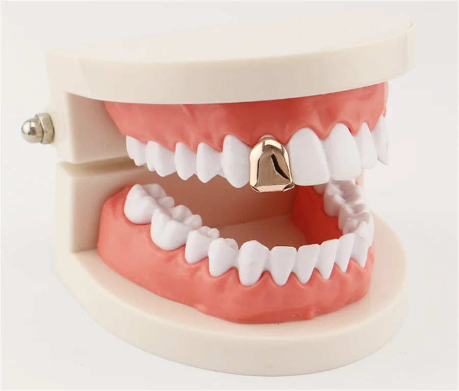 Generic Gold Plated Small Single Tooth Cap Gold Plated Hip Hop Teeth